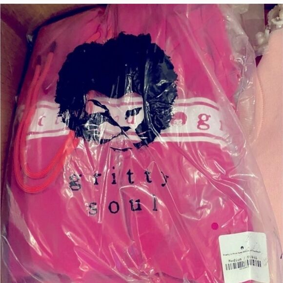 GRITTY SOUL Pretty In Pink Open Shoulder Tracksuit - Picture 6 of 6